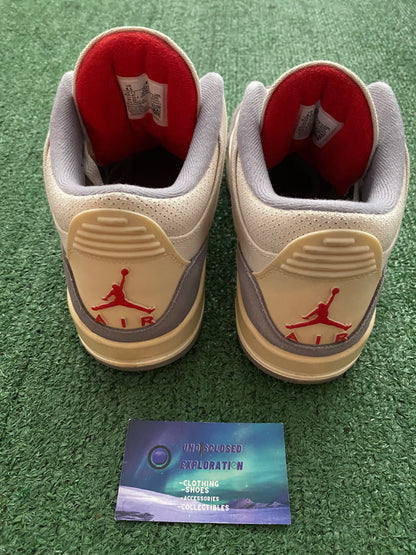 Jordan Retro 3 Muslin size 8.5men/10women