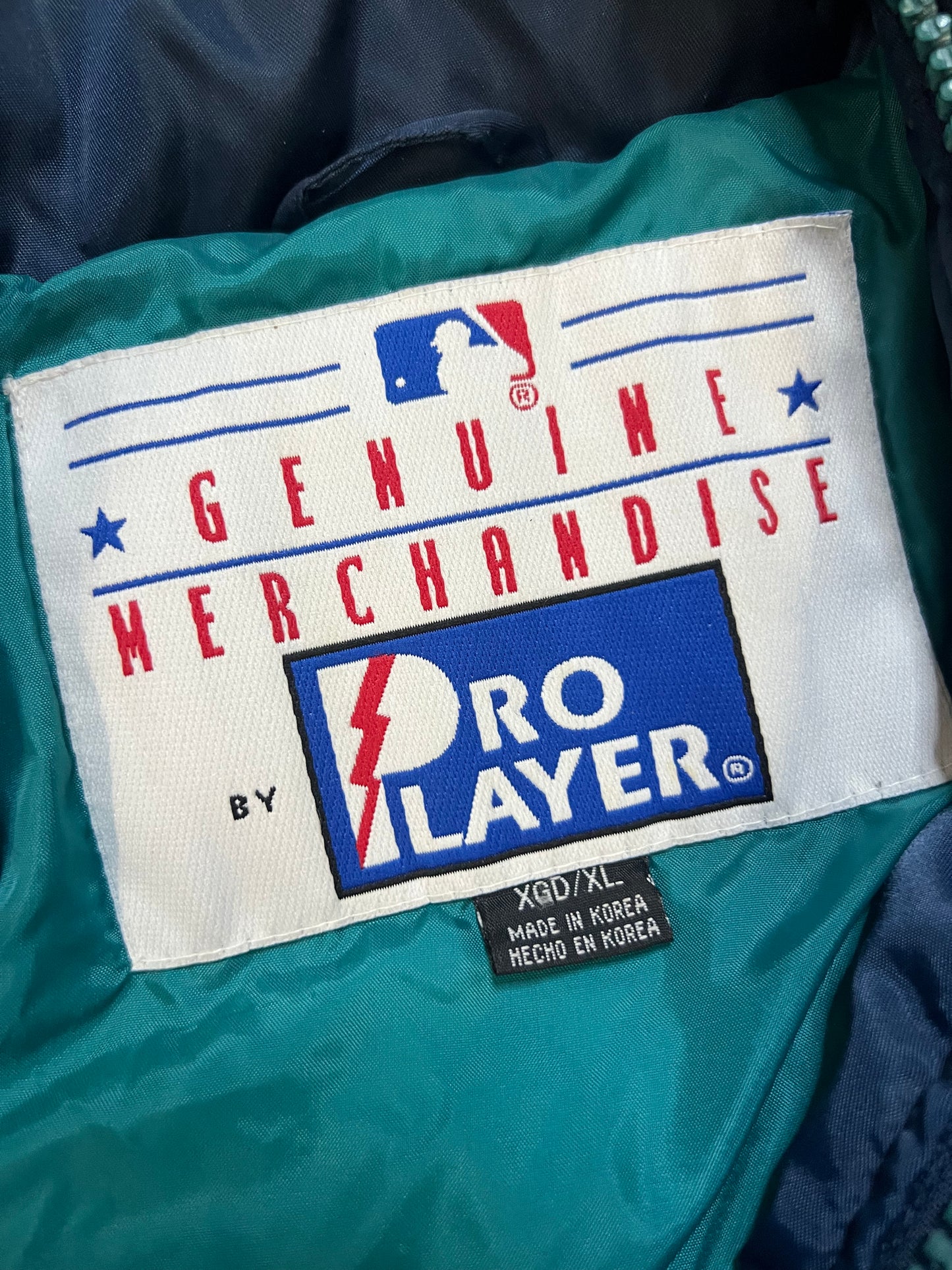 Vintage 1990s Seattle mariners pro player embroidered jacket