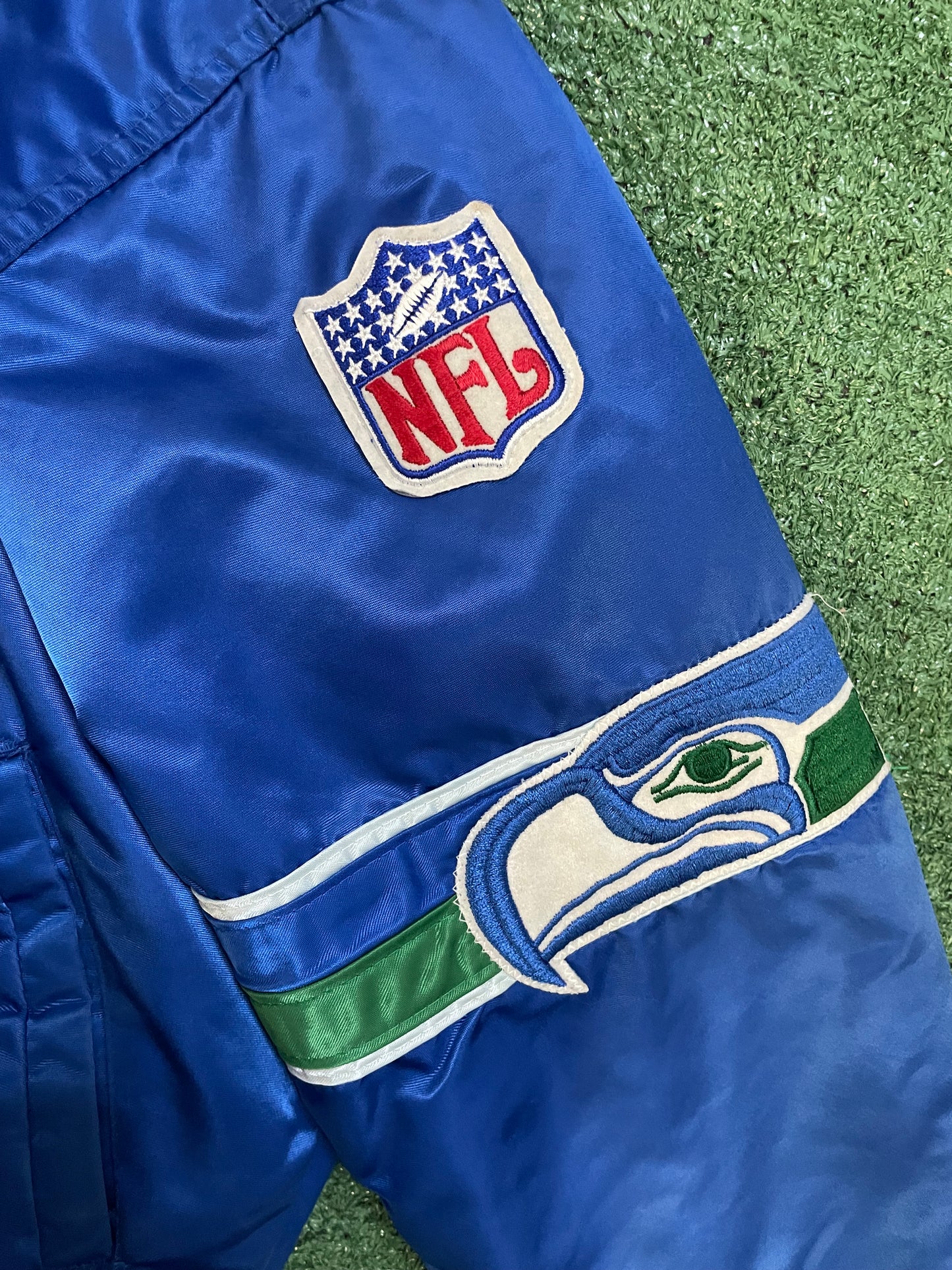 Vintage 1980s Seattle Seahawks satin starter jacket