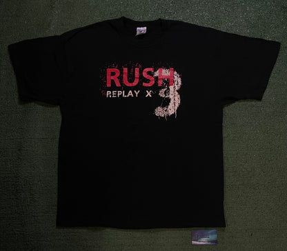 Vintage 2000s Rush replay X 3 tee