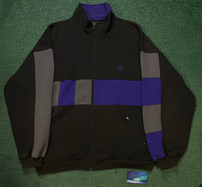 Vintage U.S.A Olympics black purple & grey zipup jacket