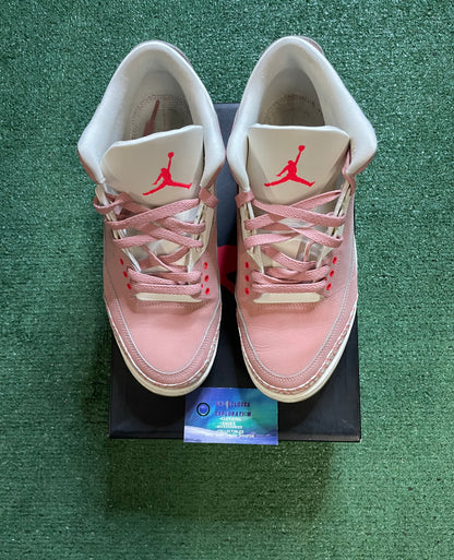 Air Jordan 3 rust pink size 10men/11.5women