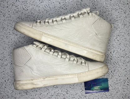 Balenciaga Arenas High White 11 Men/ 44 EU “Preowned”