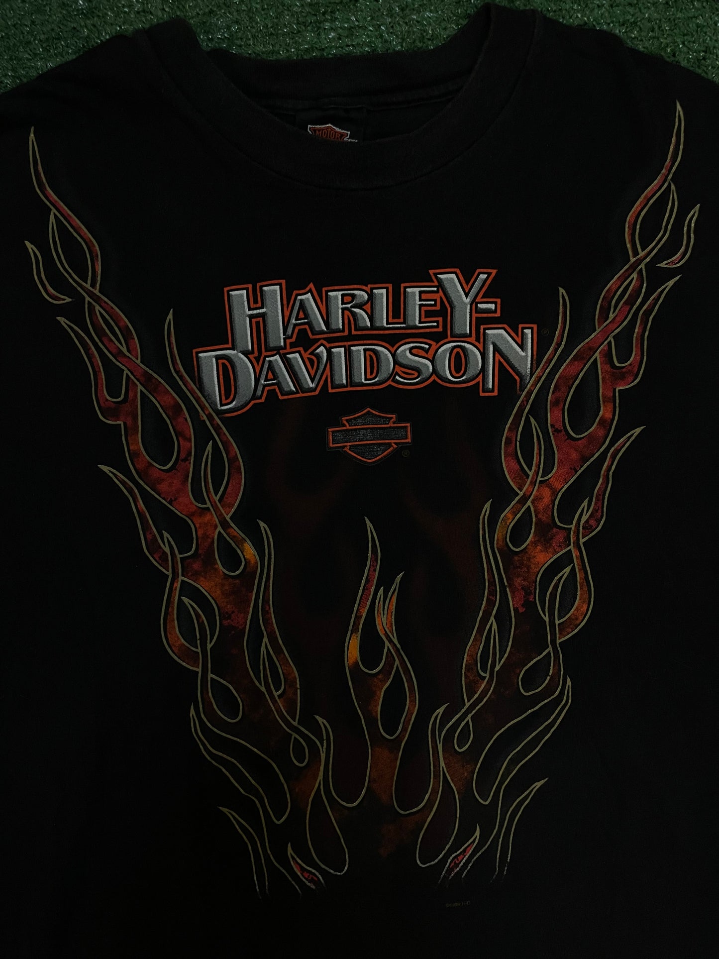 Vintage 1990s Harley Davidson V flames longsleeve