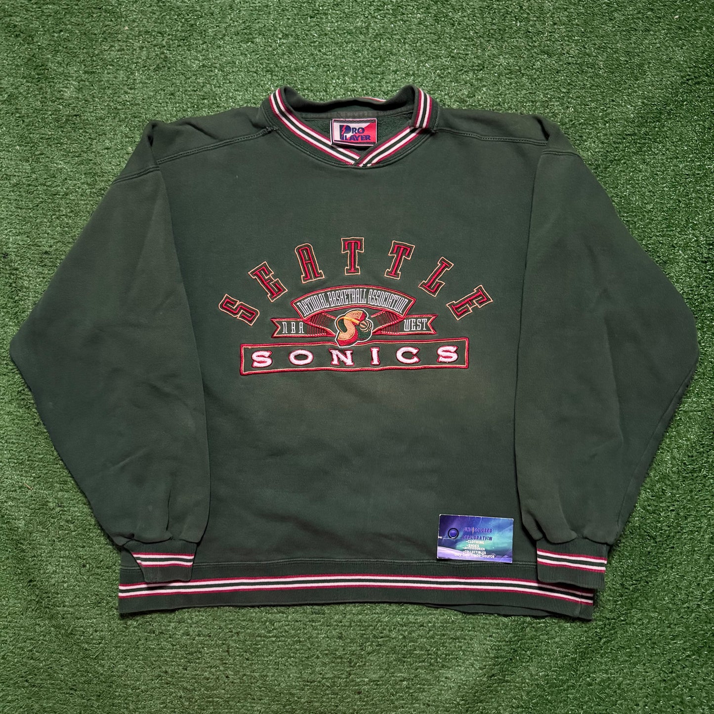 Vintage Seattle SuperSonics Crewneck Pro Player