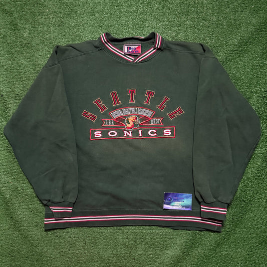 Vintage Seattle SuperSonics Crewneck Pro Player