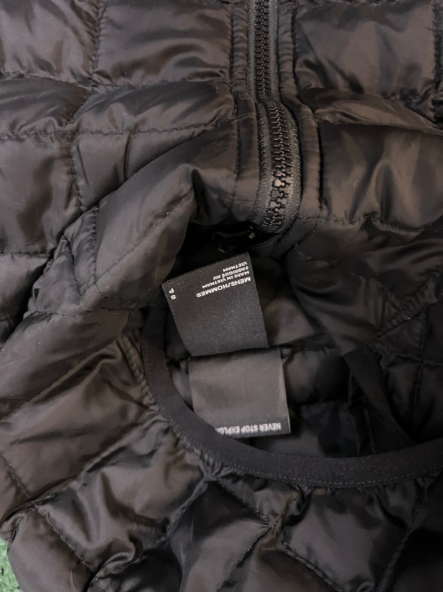 North Face Black thermoball Quilted Puffer Jacket