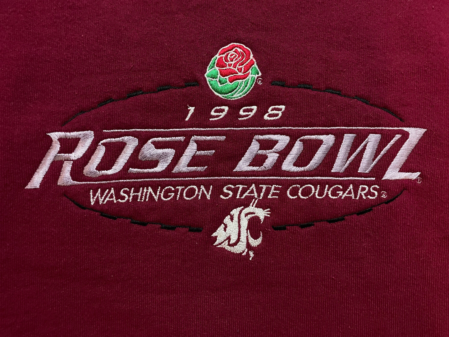Vintage 1998 Rose Bowl WSU Washington state cougars crewneck