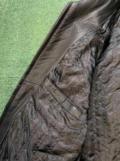 Guess black Leather moto jacket
