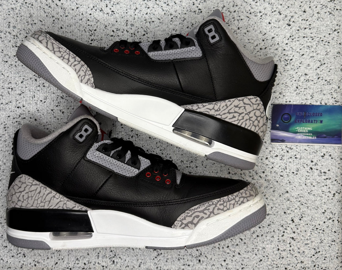Jordan 3 Black Cement 9.5 Men/11 Women “Preowned”