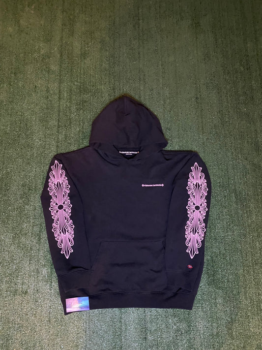 Chrome hearts matty boy black and pink hoodie