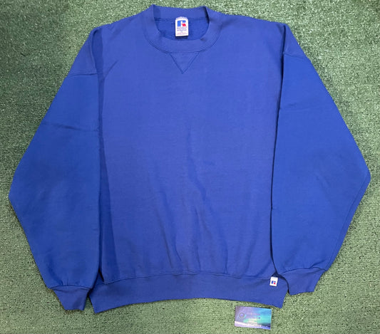 Vintage 1990s Russell royal blue essential crewneck