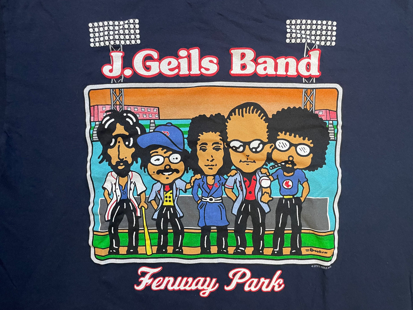 J.Geils Band's 2010 performance at Fenway Park tee