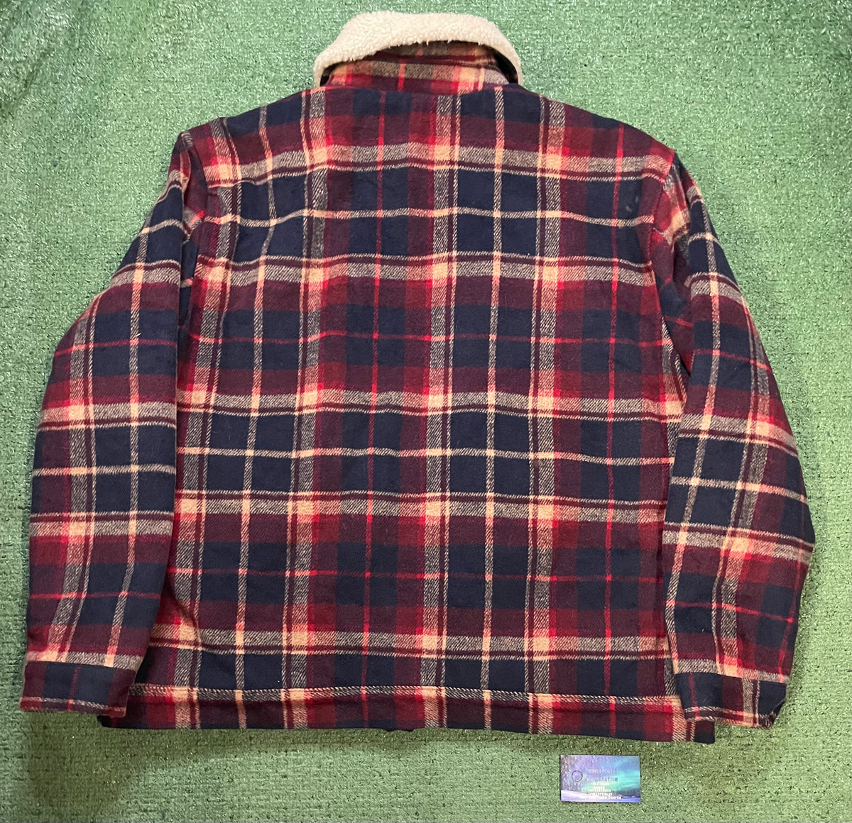Banana Republic plaid Sherpa flannel