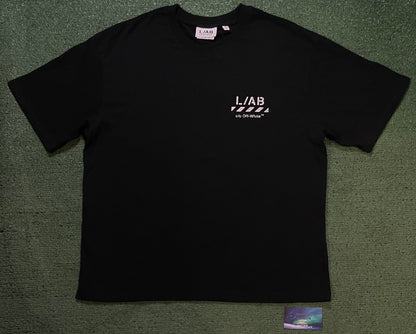 L/AB c/o Off-White Diagonal Oversized Tee