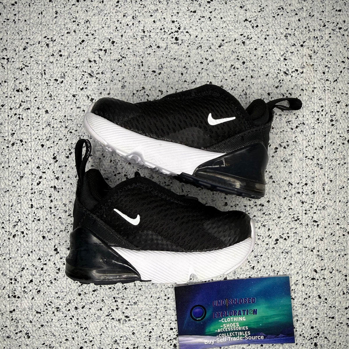 Nike Air Max 270 Black White Toddler 3 C “Preowned”