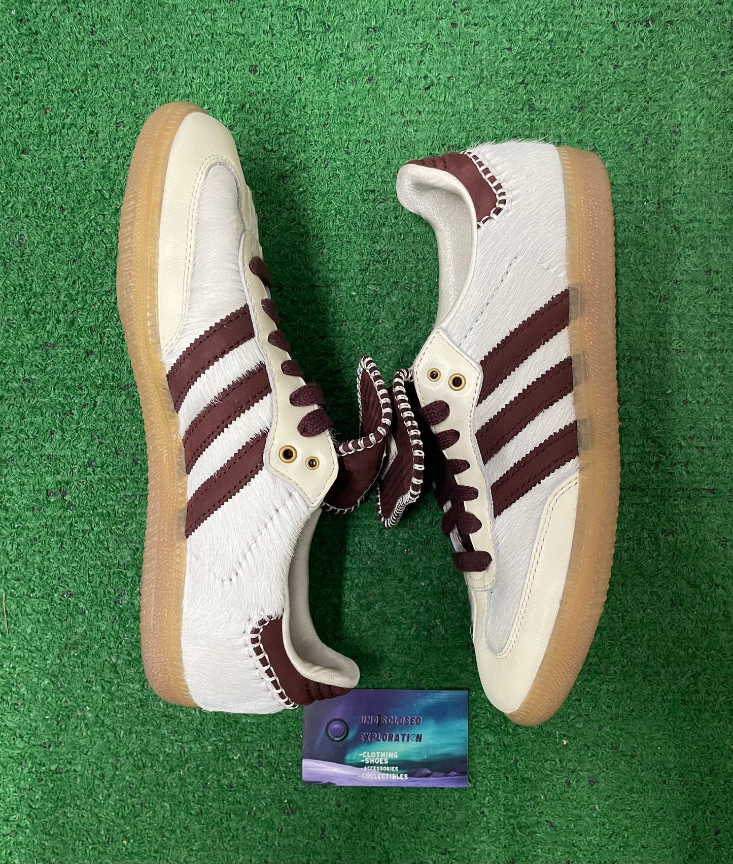 Adidas samba  X Wales Bonner pony cream white size 8.5men/10women