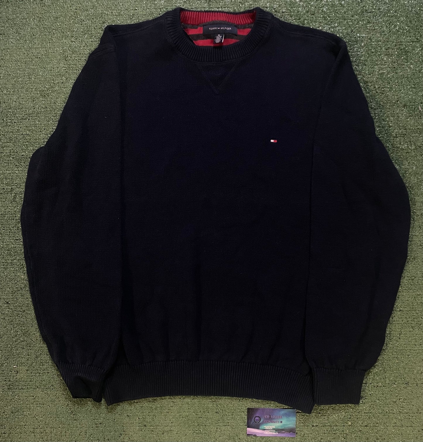 Tommy Hilfiger navy knitted sweater
