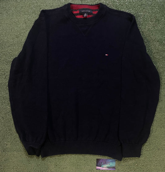 Tommy Hilfiger navy knitted sweater
