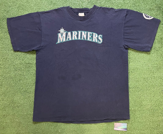 Vintage 1990s Seattle Mariners Ichiro #51 player tee