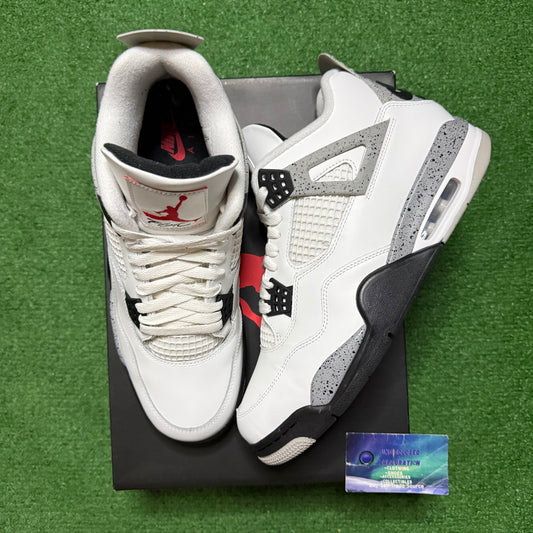 Jordan 4 White Cement 11 Men “Preowned”