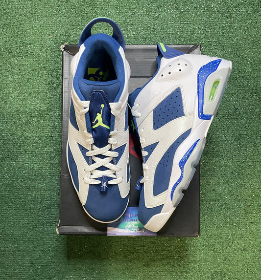 Air Jordan 6 low seahawks ghost green