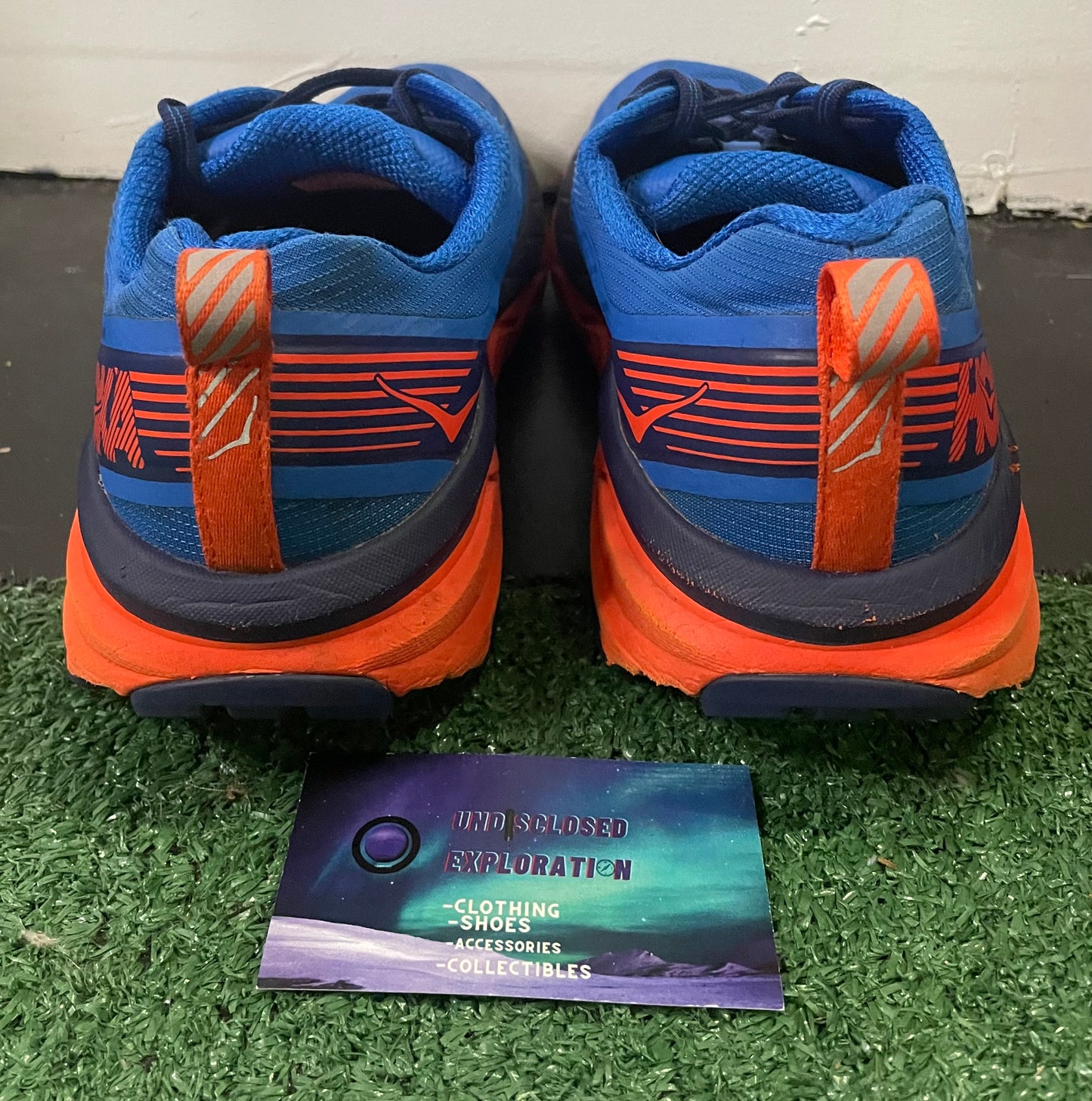 Hoka one challenger ATR 5 blue and orange size 10men/11.5women