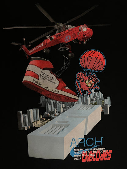 Nike arch X Virgil abloh art Basel tee