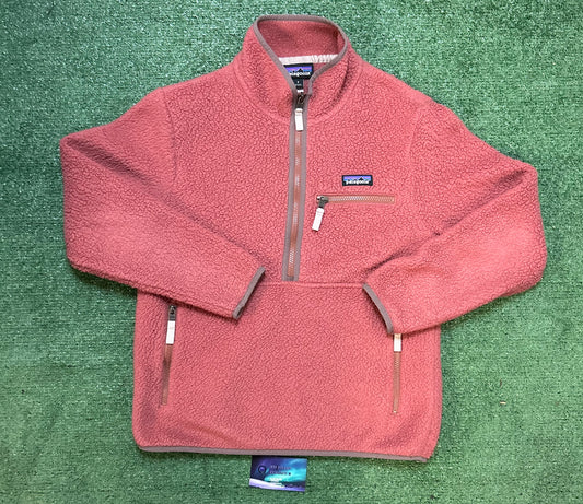 Patagonia pink marsupial fleece pullover