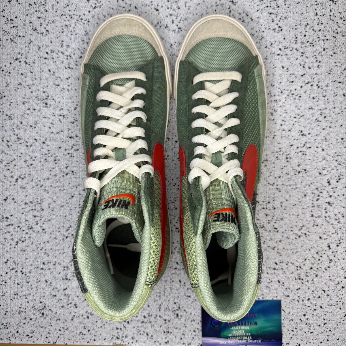 Nike Blazer Mid Patch Dutch Green 8.5 Men “Preowned”