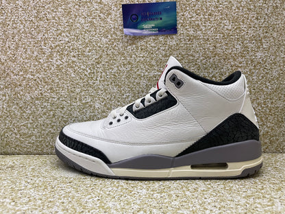 Jordan 3 Cement Grey 9.5 Men/11 Women “Preowned”