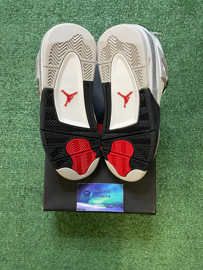 Air Jordan 4 white cement 2025