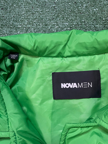 Novamen green Aston puffer jacket