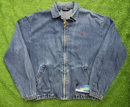 Vintage Polo Ralph Lauren Denim Harrington Jacket