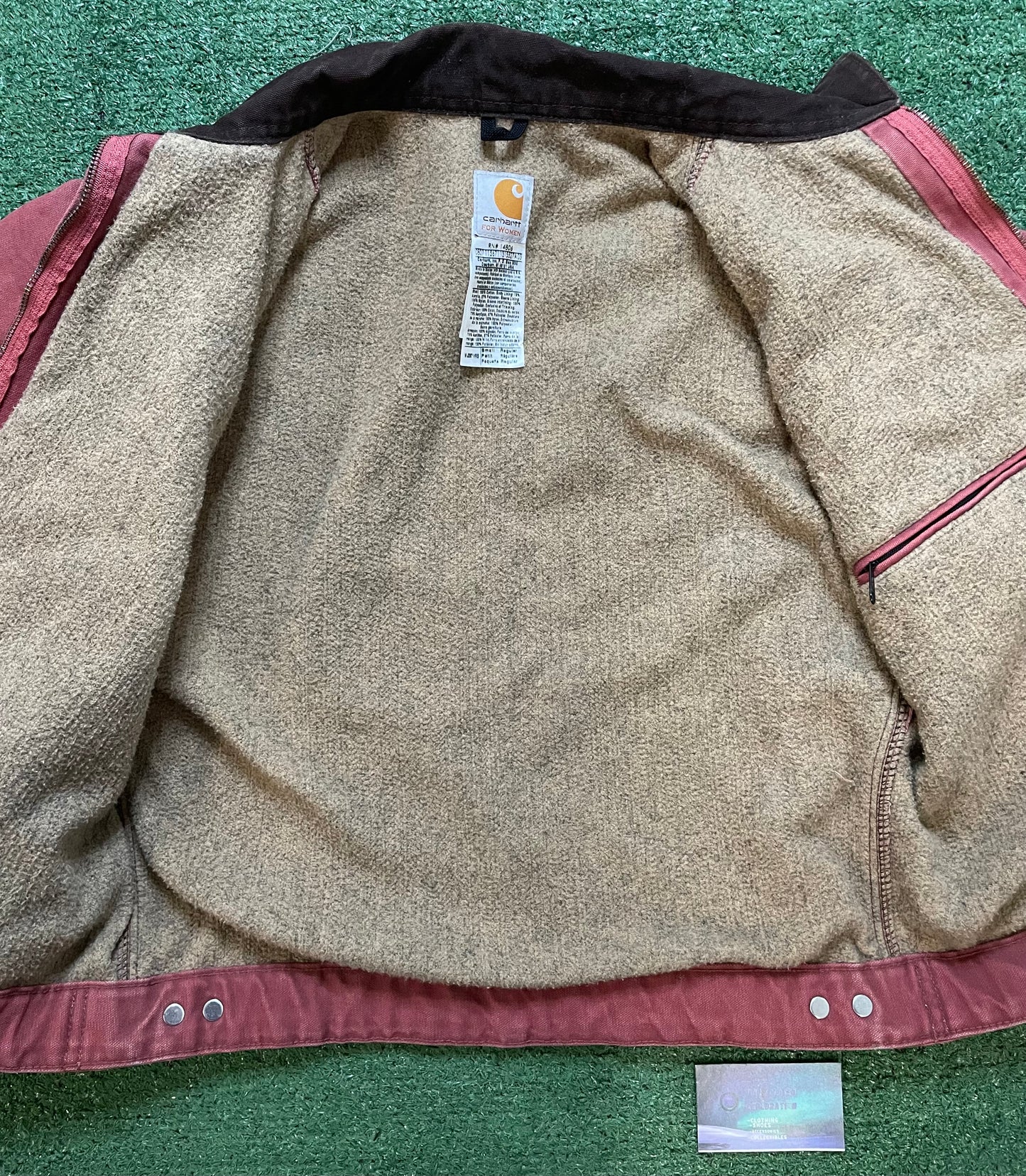 Vintage 2000s Carhartt Detroit rose pink jacket