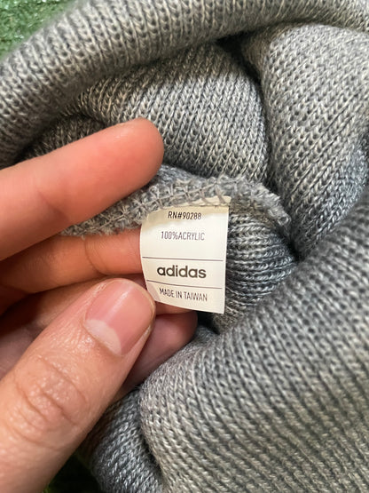 Adidas grey trefoil beanie