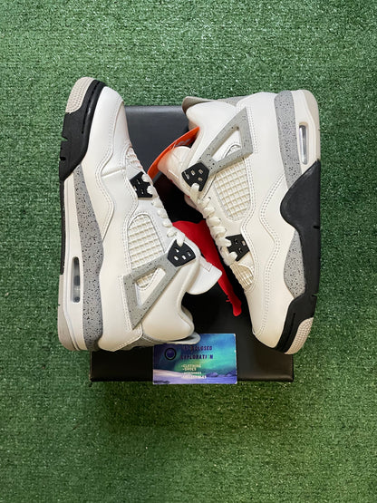 Air Jordan 4 white cement 2025