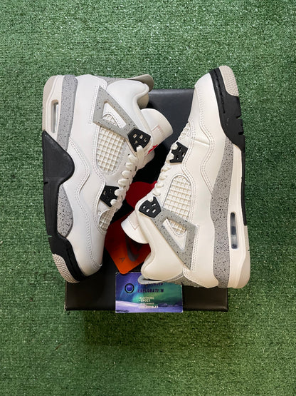 Air Jordan 4 white cement 2025