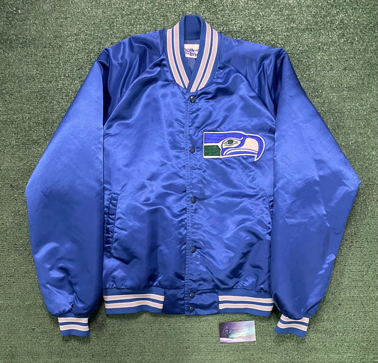 Vintage 1980s Seattle Seahawks chalkline jacket