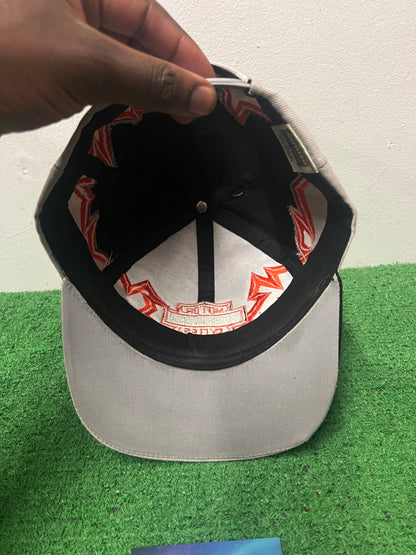 Vintage 1990s Harley Davidson orange shockwave hat