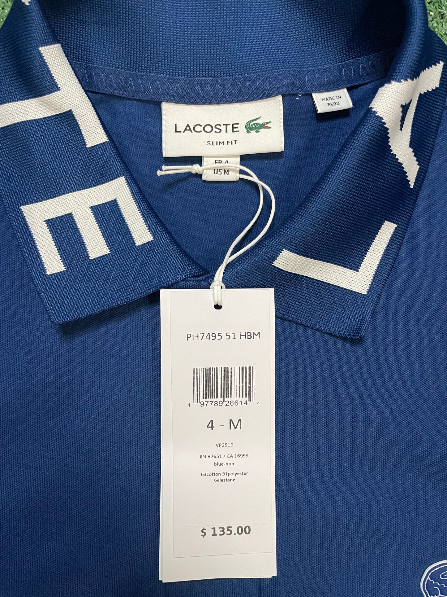 Lacoste royal blue movement polo