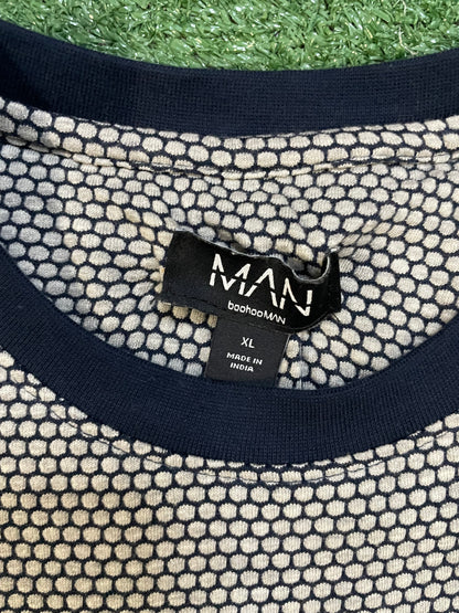 boohooMAN honeycomb tee