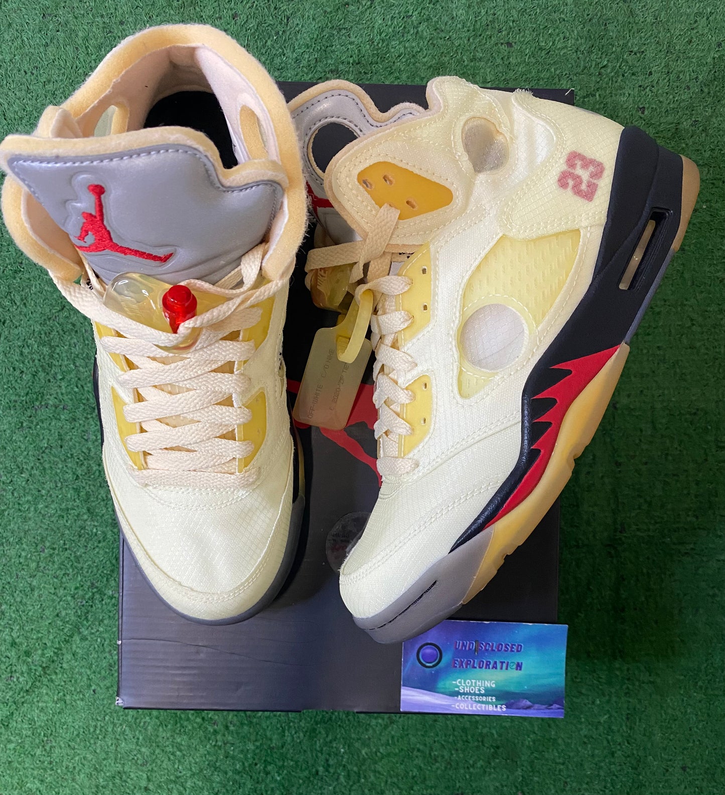 Jordan 5 off white sail