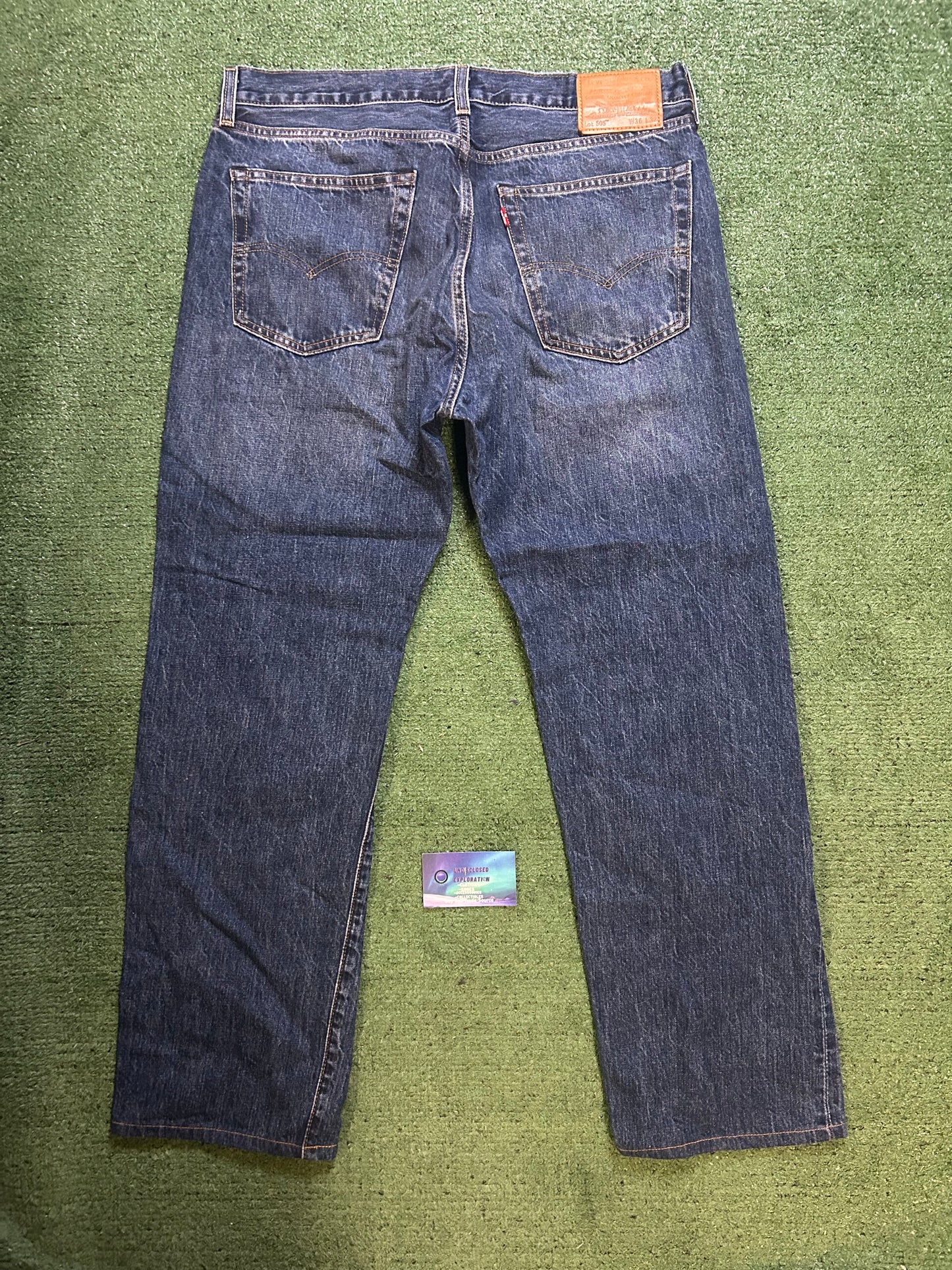 Levi 505 premium dark wash jeans