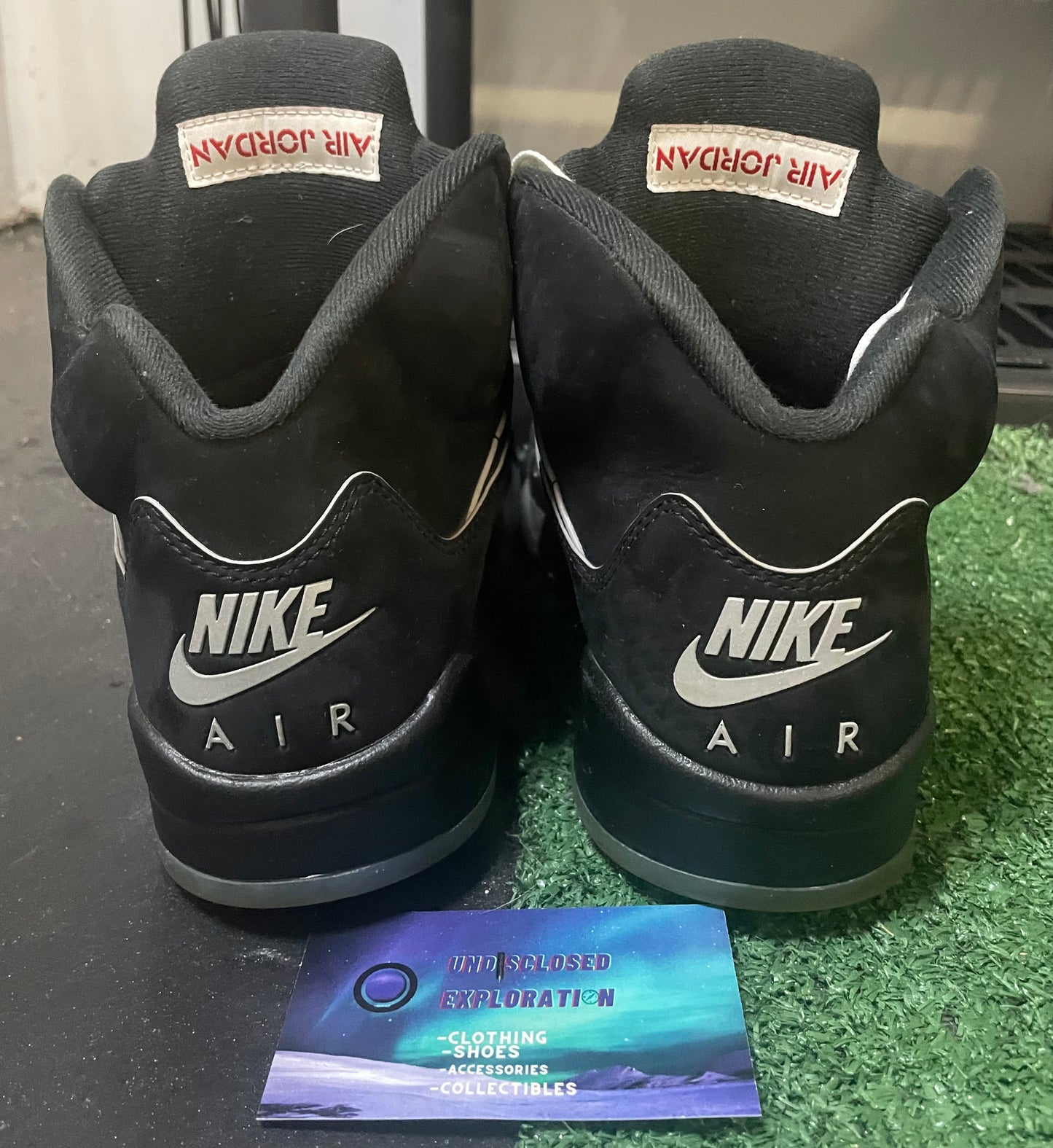 Air Jordan 5 black metallic reimagined size 8.5men/10women