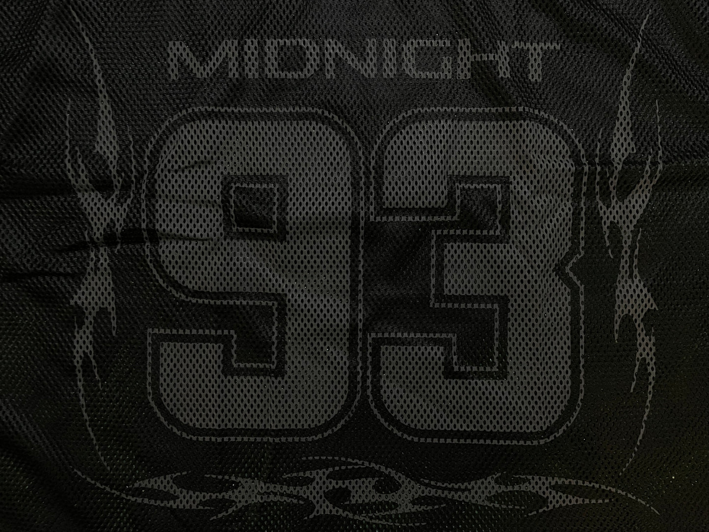 Midnight blossom mesh jersey