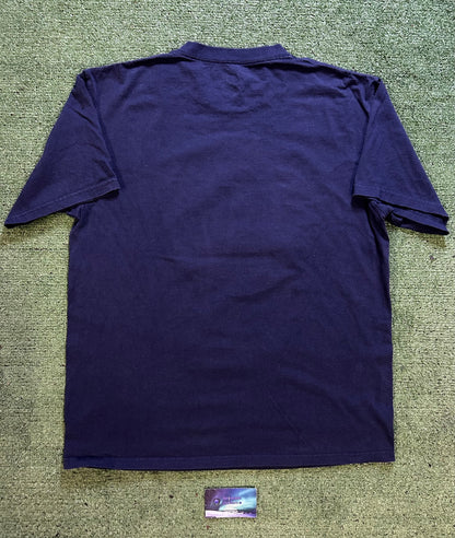 Seattle mariners blue and yellow baseball logo tee