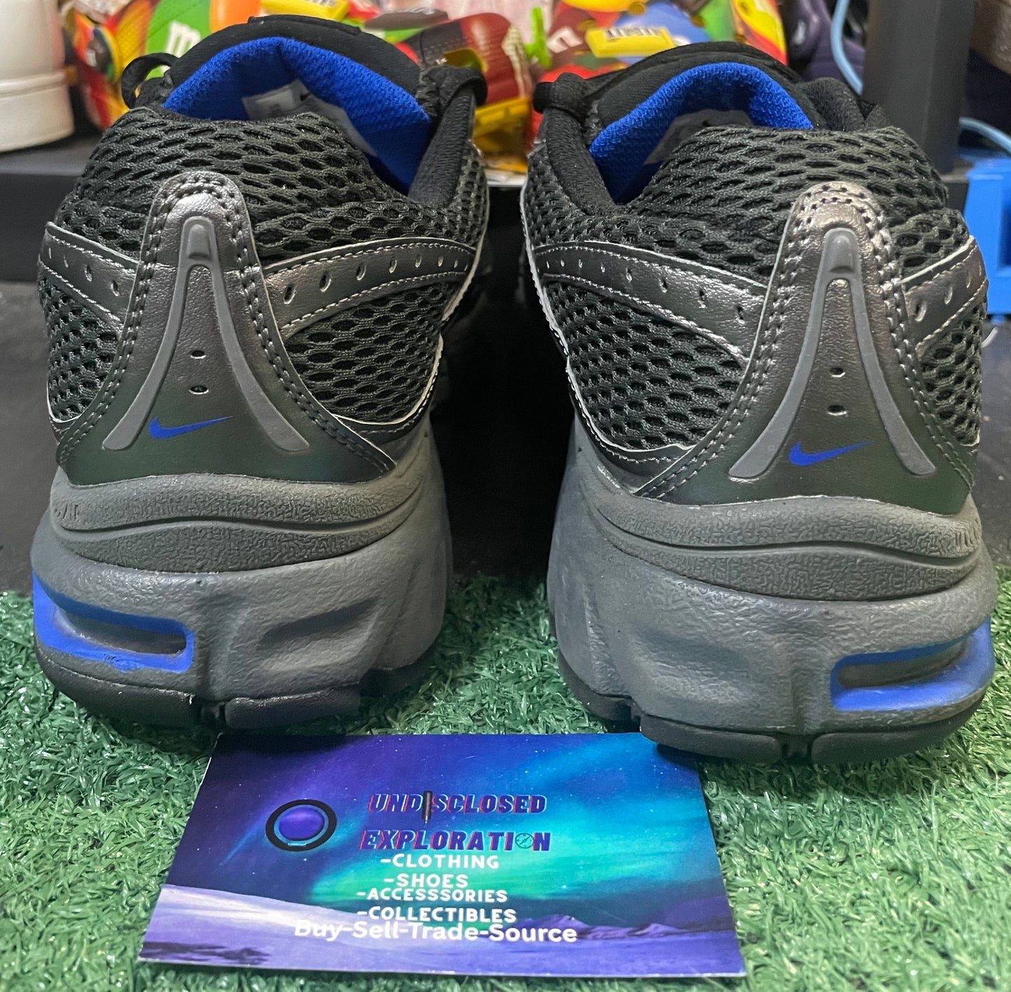 Nike air max moto dark smoke racer blue size 10men/11.5women
