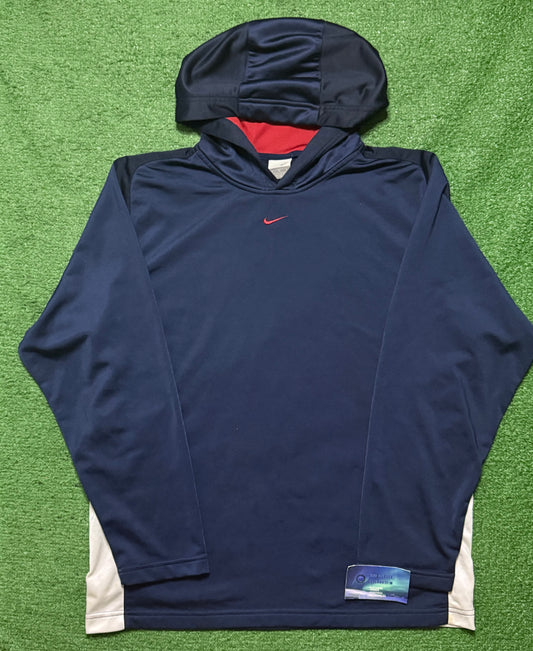 Vintage Nike Dri Fit Center Swoosh Hoodie