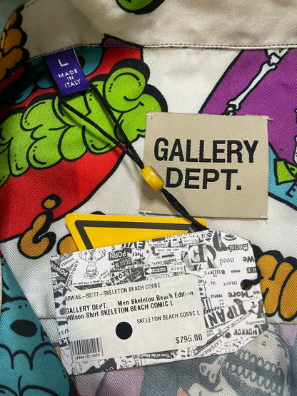 Gallery Dept skeleton beach short sleeve button up